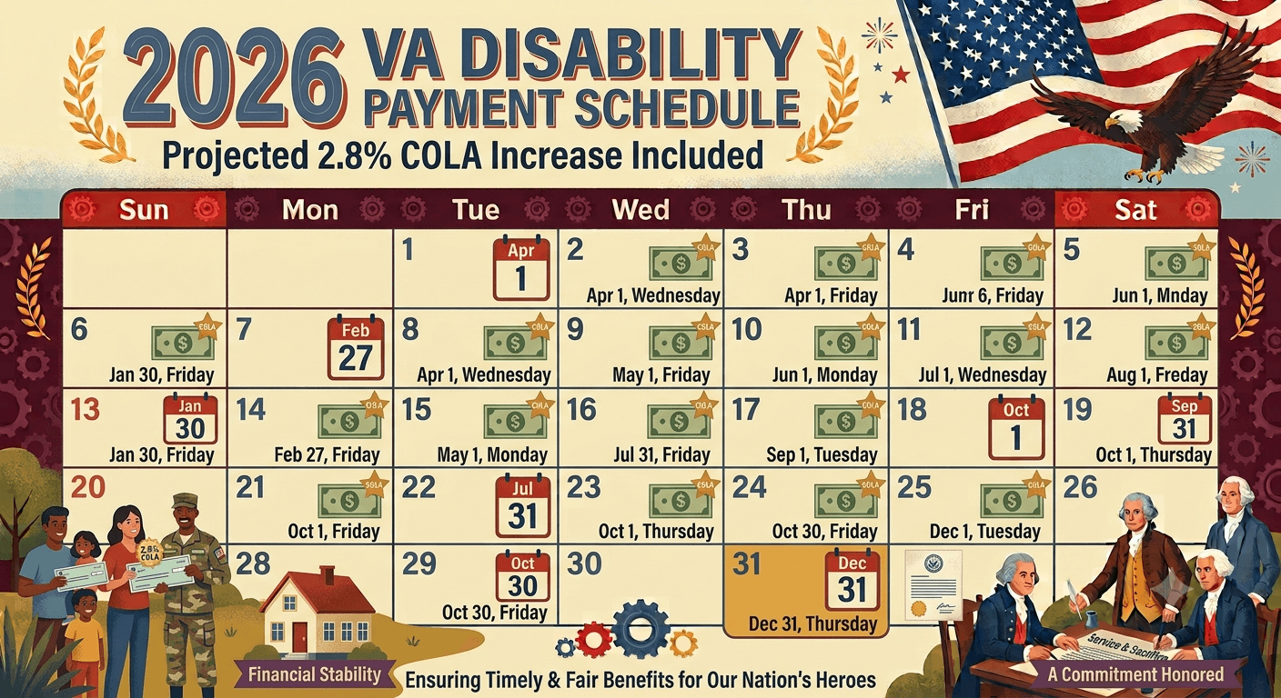 2026 VA Disability Payment Dates