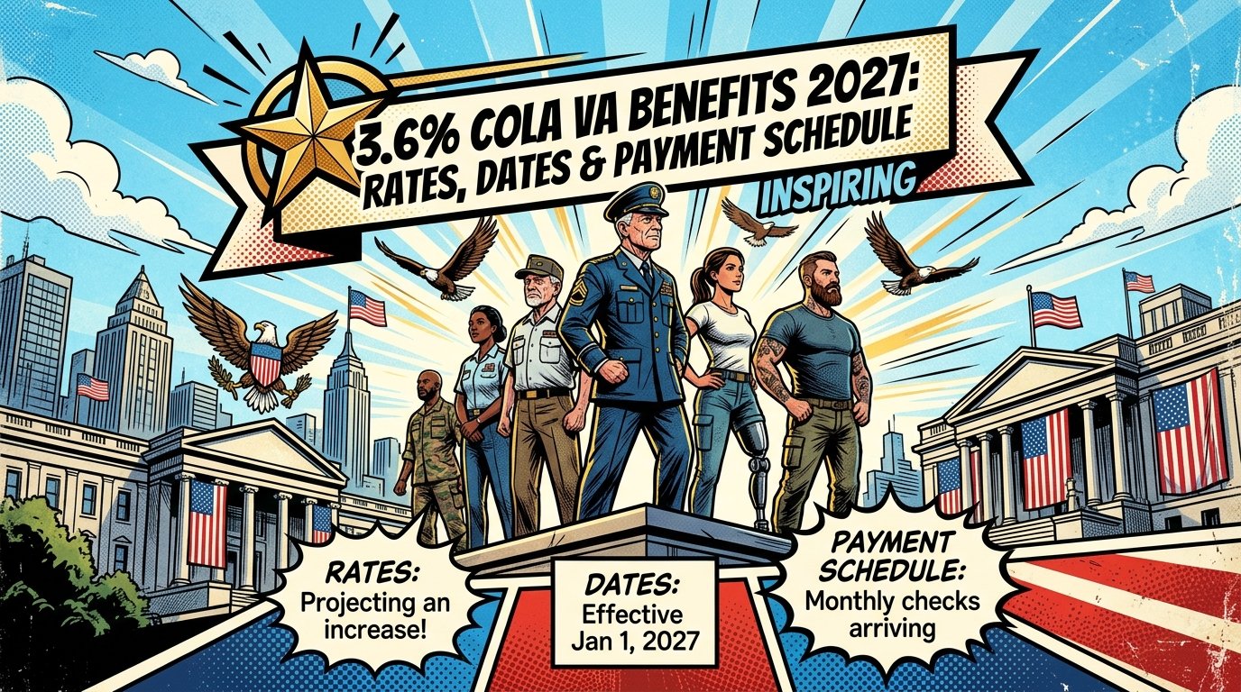 3.6% COLA VA Benefits 2027: Rates, Dates & Payment Schedule