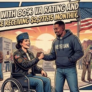 80% VA disability pay with spouse 2026