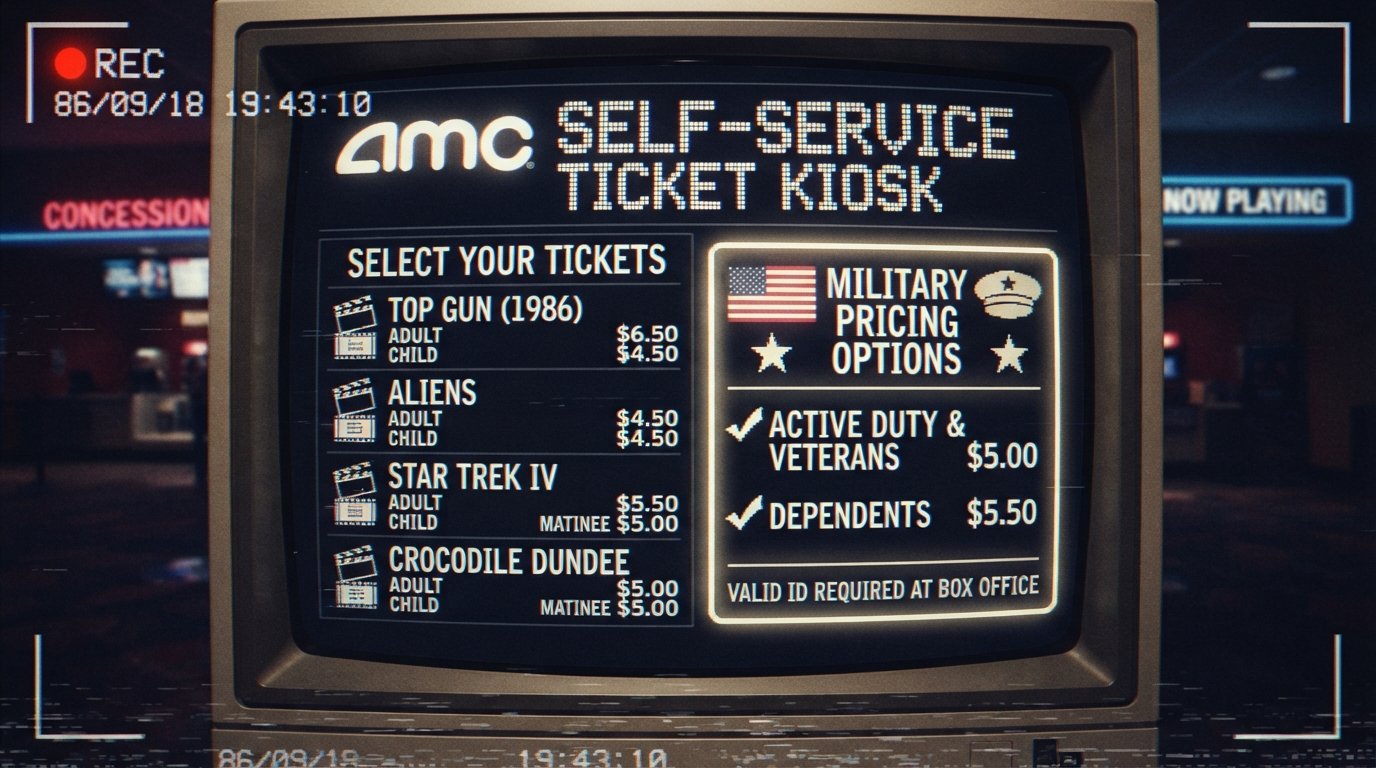 AMC Theatres ID required veterans discount