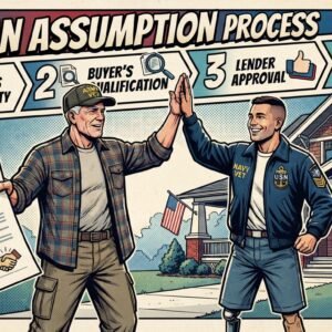 VA loan assumption process infographic