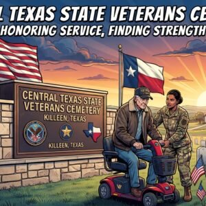 Central Texas State Veterans Cemetery Killeen entrance sign