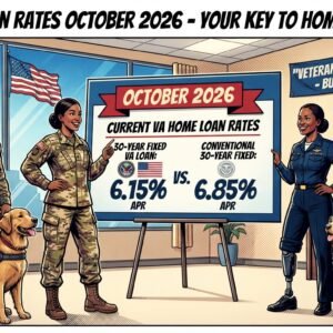 Current VA home loan rates October 2026 30-year fixed comparison