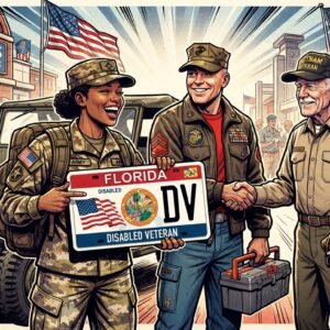 Florida disabled veteran license plate