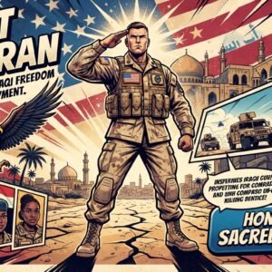 GWOT veteran in uniform during Operation Iraqi Freedom deployment