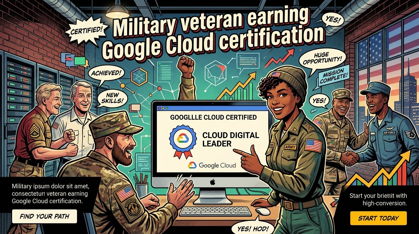 Military veteran earning Google Cloud certification