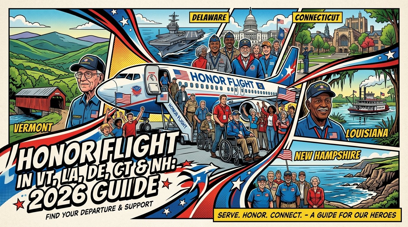 Honor Flight in VT, LA, DE, CT & NH: 2026 Guide