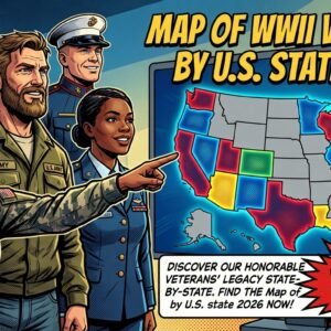 Map of WWII veterans by U.S. state 2026
