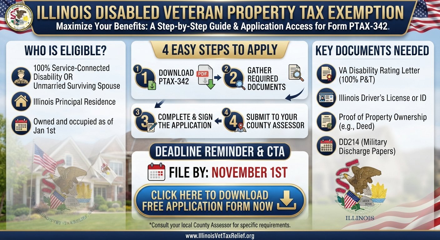 Illinois disabled veteran property tax exemption 2026