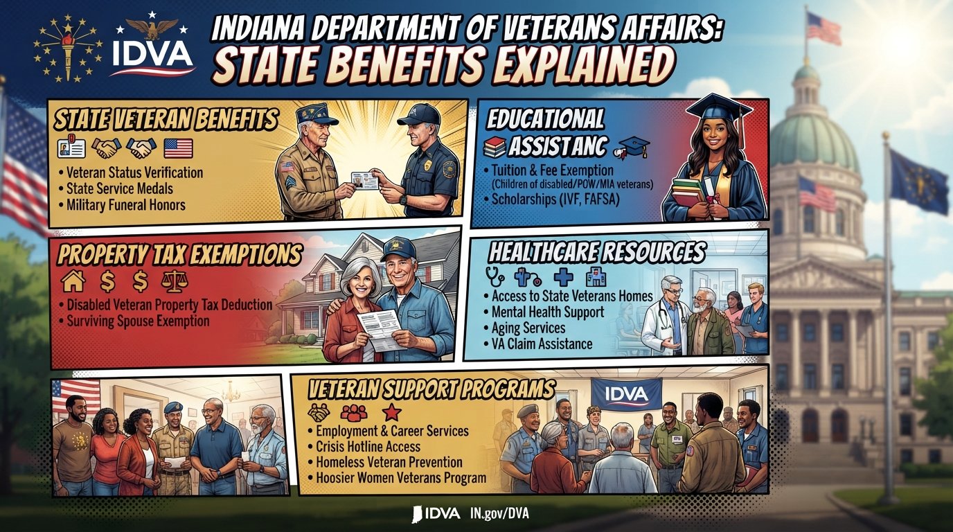 Indiana Department of Veterans Affairs: State Benefits Explained