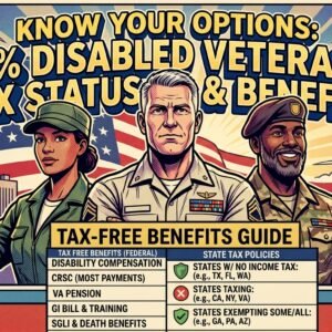 VA benefits tax-free chart federal and state
