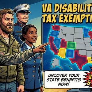 VA disability state tax exemption map