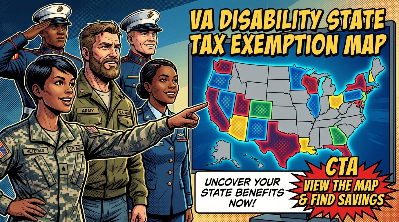 VA disability state tax exemption map