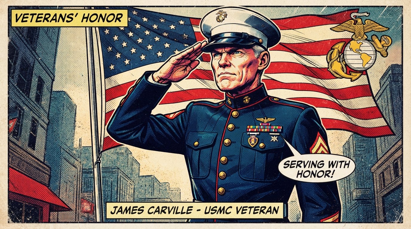James Carville military service