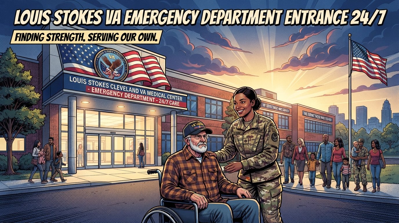 Louis Stokes VA emergency department entrance 24/7
