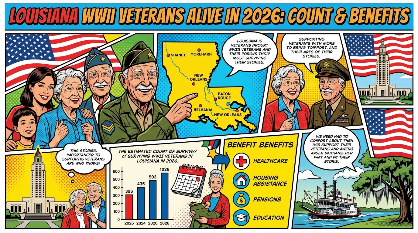 Louisiana WWII Veterans Alive in 2026: Count & Benefits