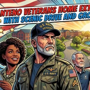 Manteno Veterans Home exterior with scenic drive and grounds