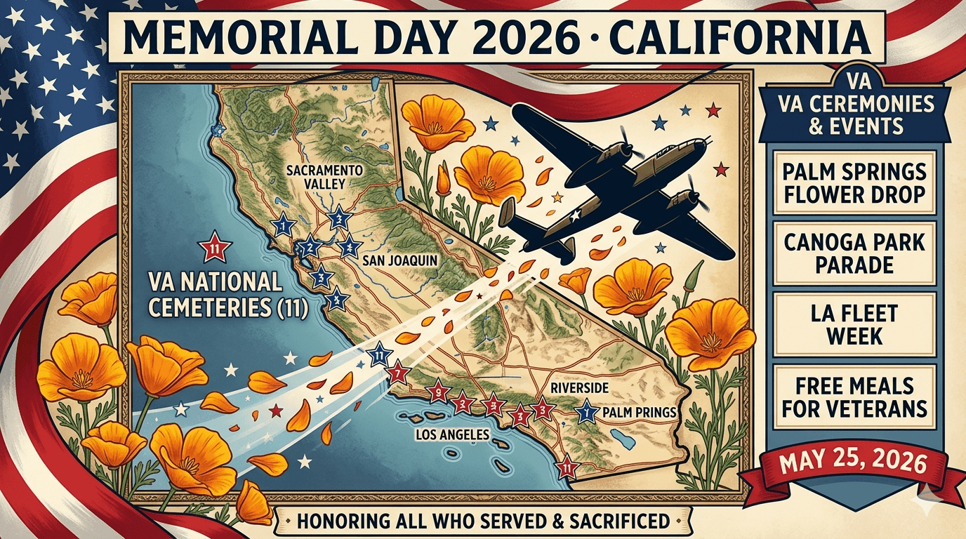 Memorial Day 2026 California