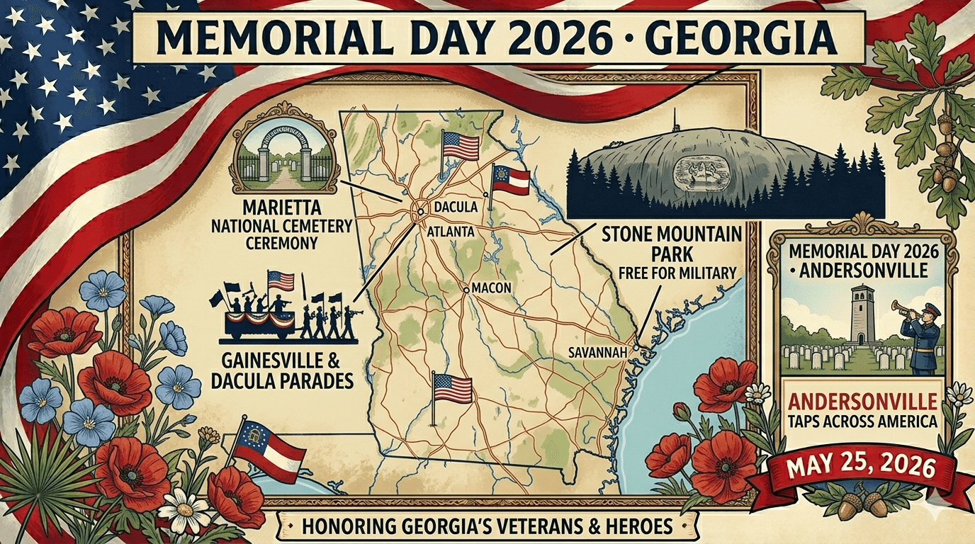 Memorial Day 2026 Georgia