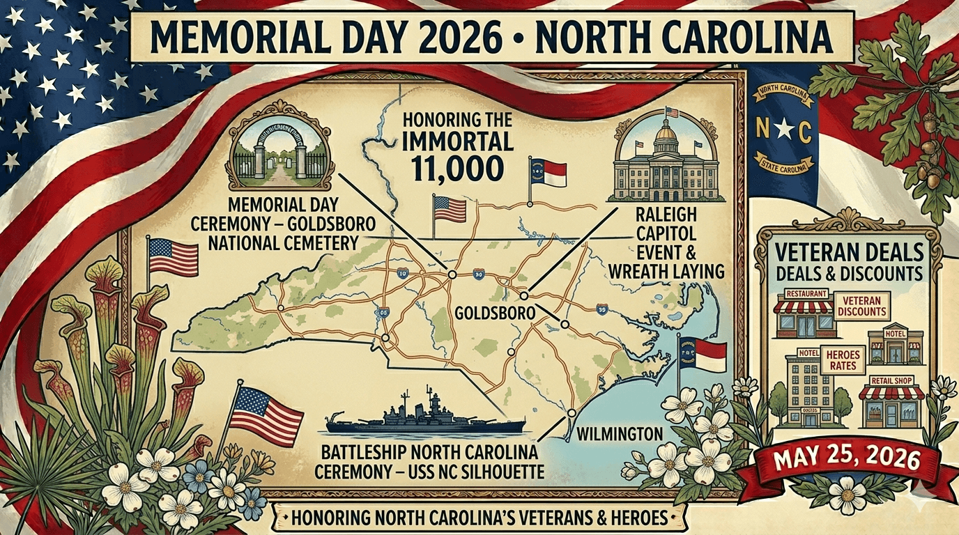 Memorial Day 2026 North Carolina