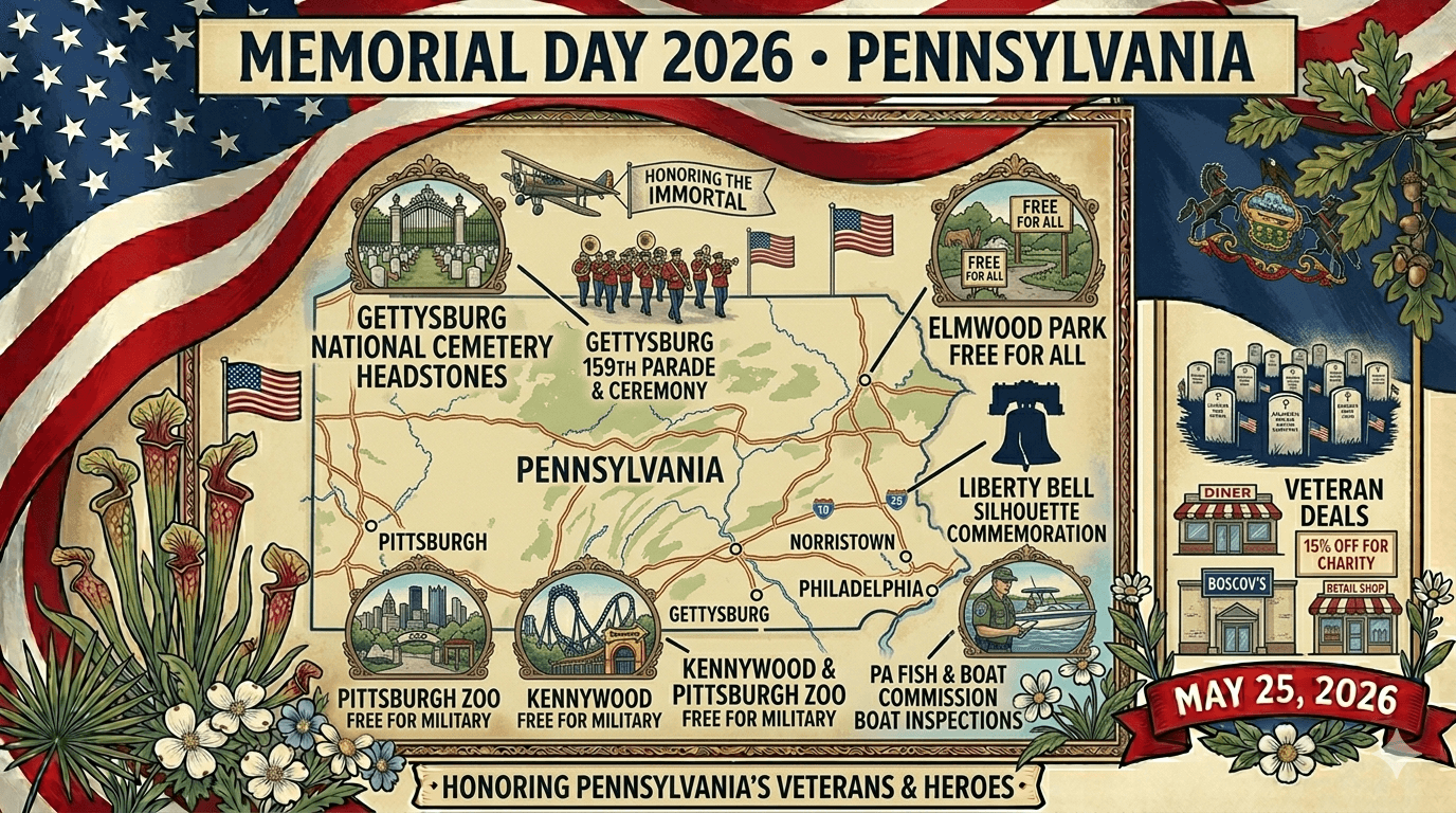 Memorial Day 2026 Pennsylvania