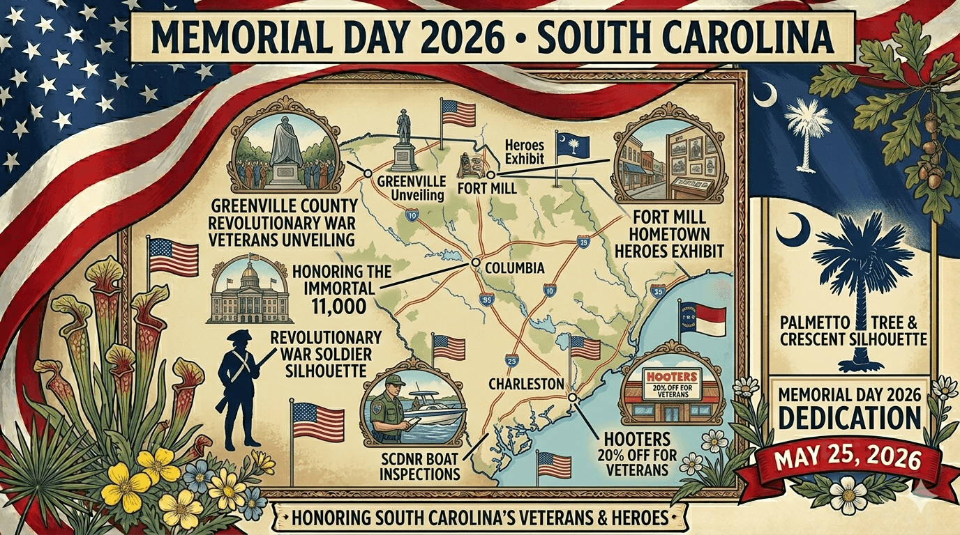 Memorial Day 2026 South Carolina
