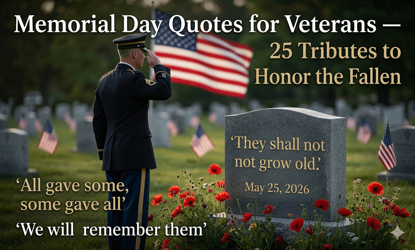 Memorial Day Quotes for Veterans