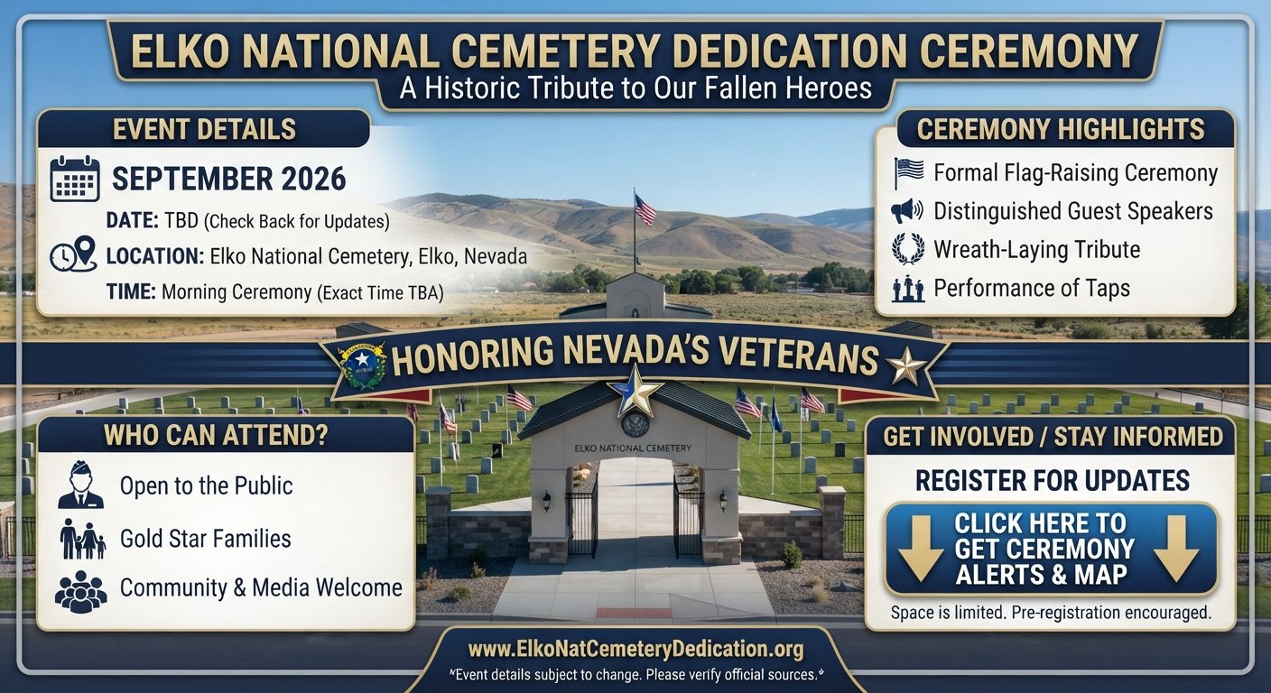 Nevada veteran benefits new national cemetery Elko
