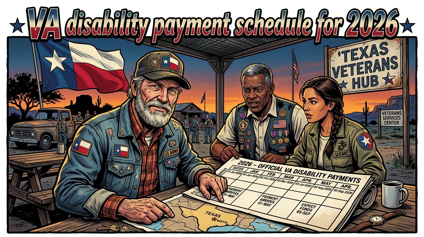 VA disability payment schedule for 2026
