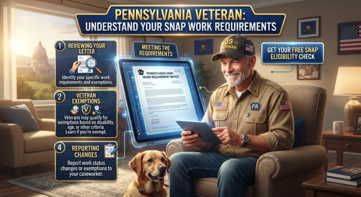 Pennsylvania veterans SNAP work requirements exemption