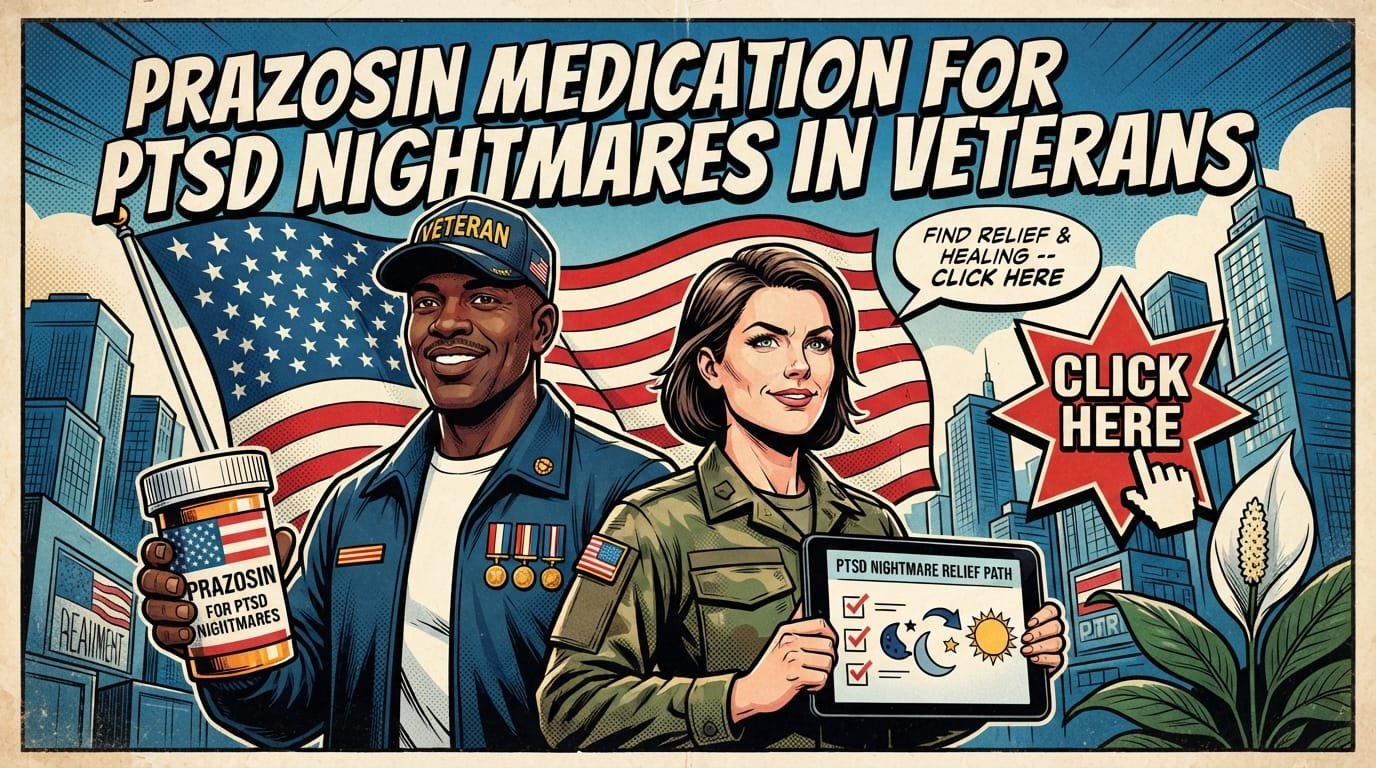 Prazosin medication for PTSD nightmares in veterans