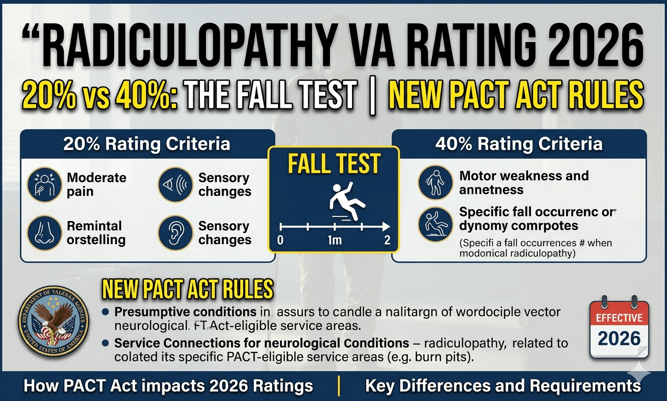 RADICULOPATHY VA RATING 2026