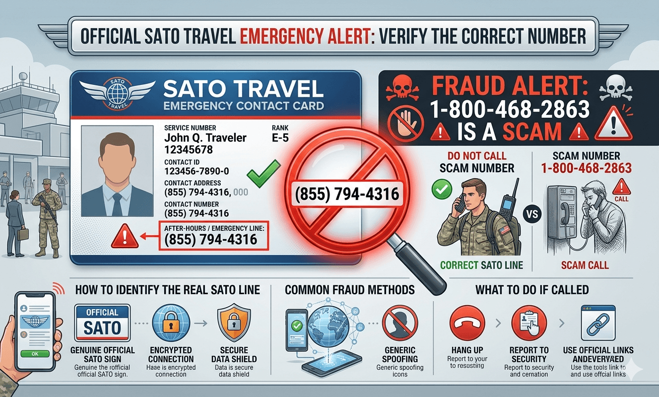 SATO travel military 24-hour phone number