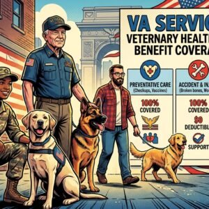 VA service dog veterinary health insurance benefit coverage chart
