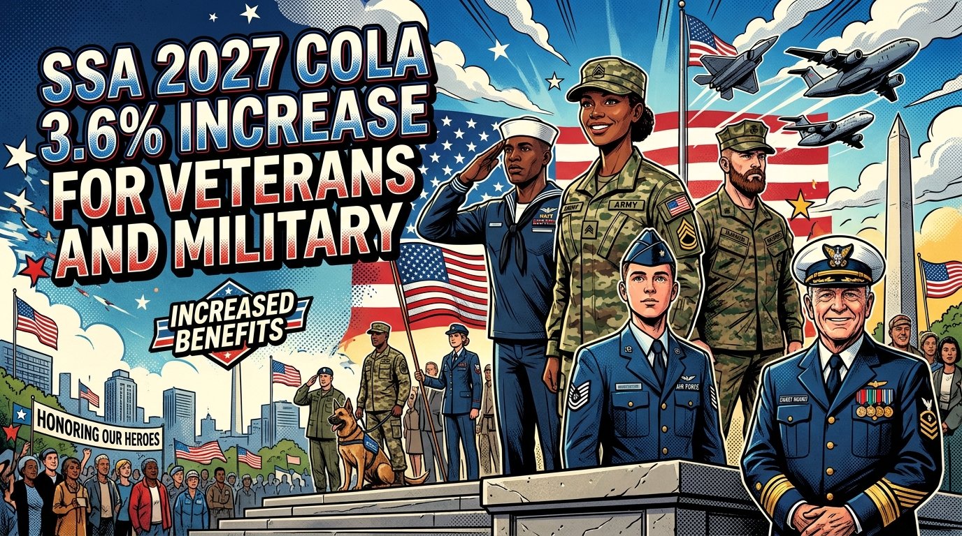 SSA 2027 COLA: 3.6% Increase for Veterans & Military