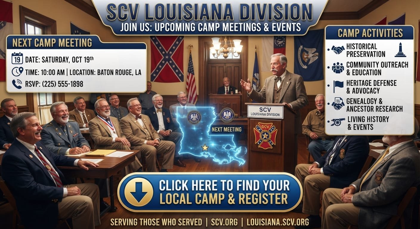 Sons of Confederate Veterans camp chapter Louisiana