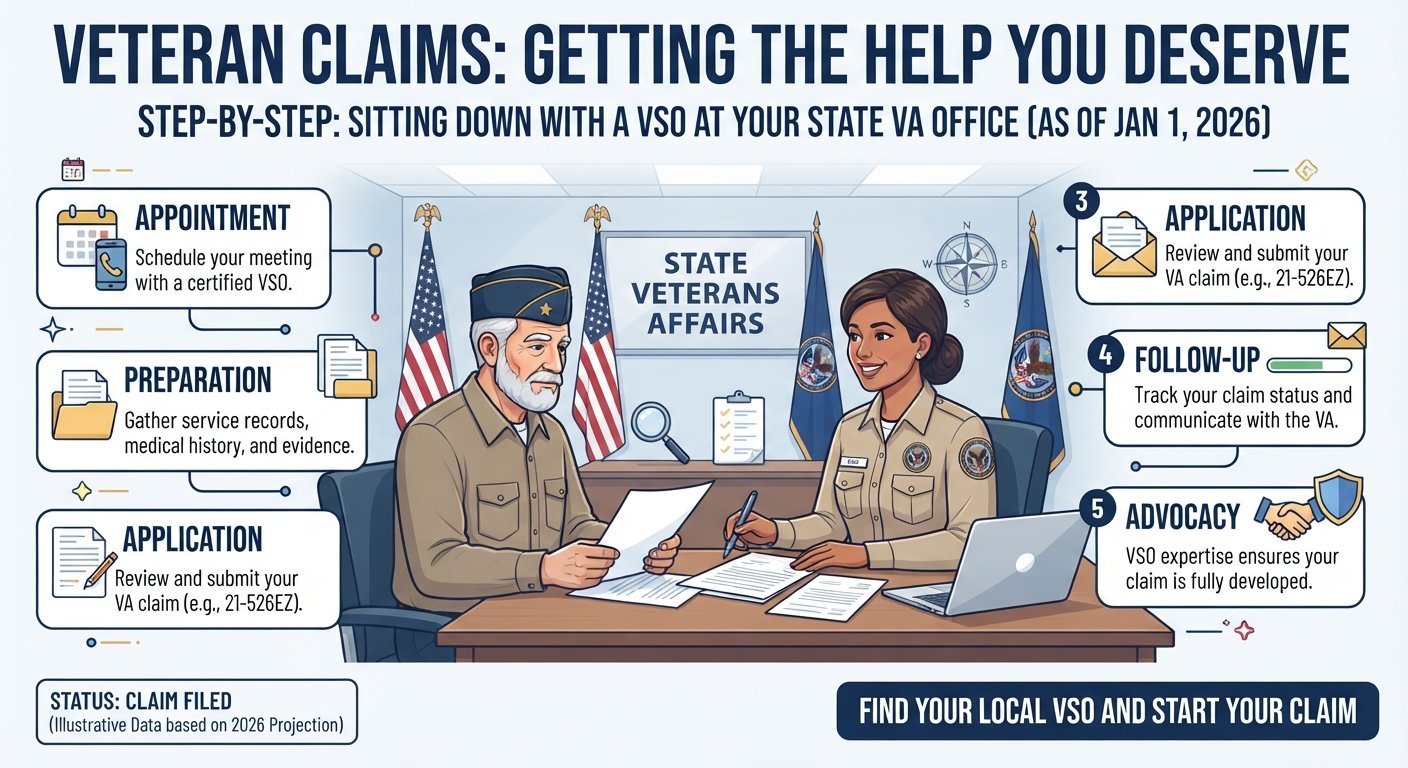 State veterans affairs office near me claims help