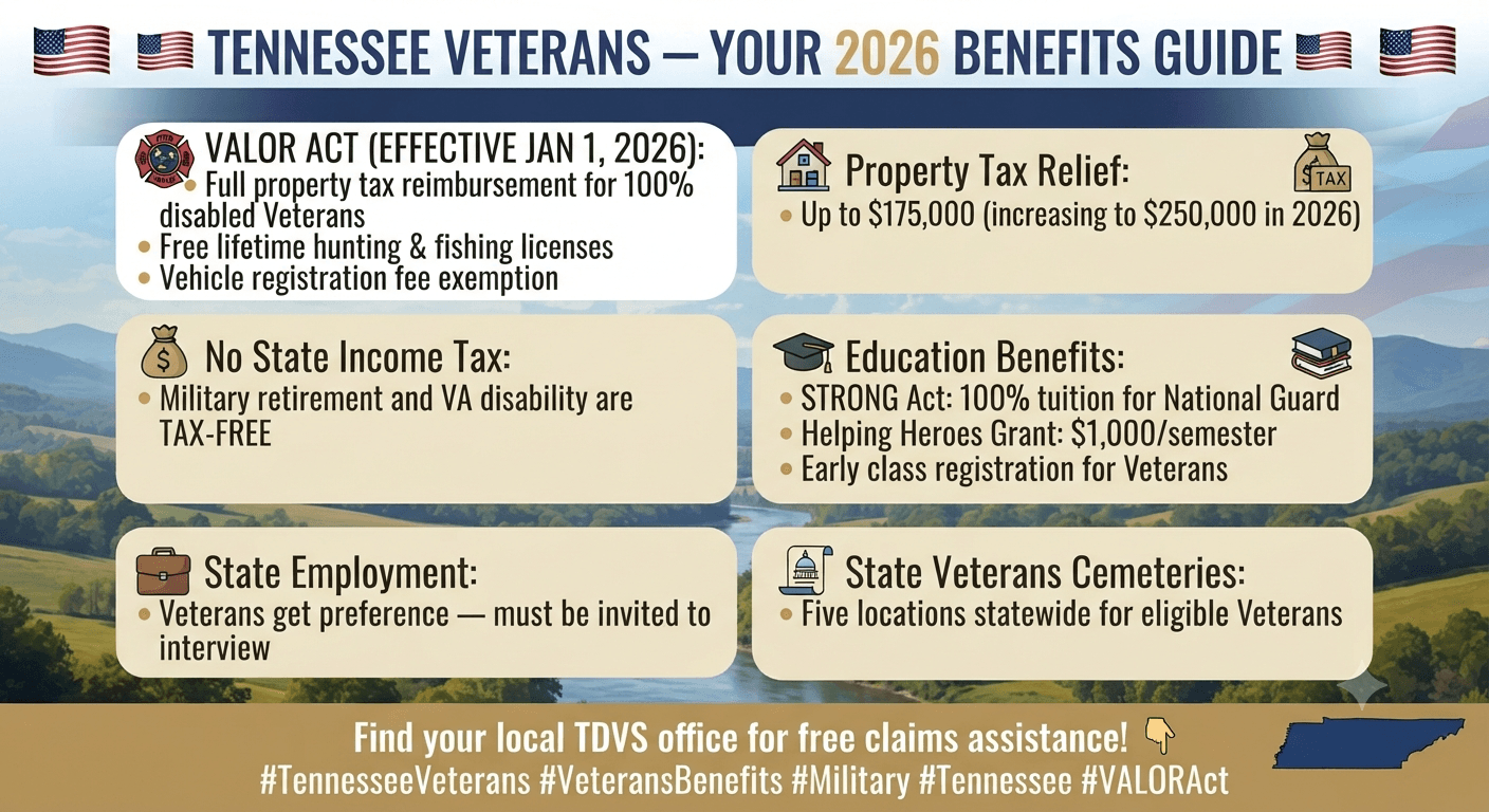 Tennessee property tax relief for disabled Veterans application 2026