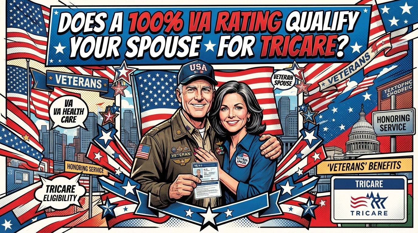 Does a 100% VA Rating Qualify Your Spouse for TRICARE?