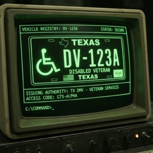 Texas disabled veteran license plate