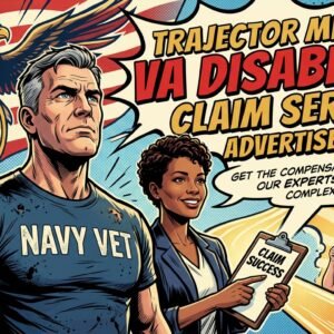Trajector Medical VA disability claim service advertisement