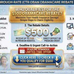 Trump $500 Obamacare rebate checks