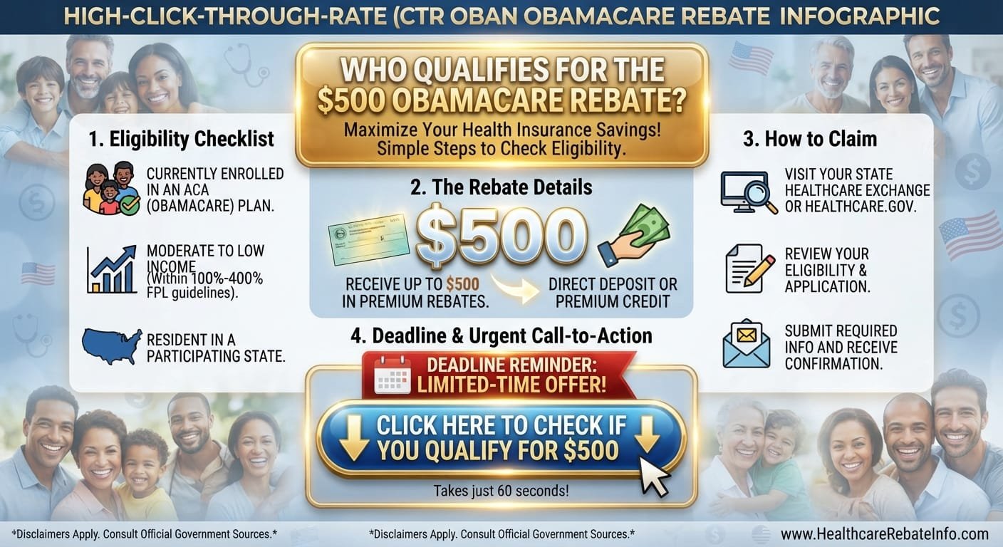 Trump $500 Obamacare rebate checks