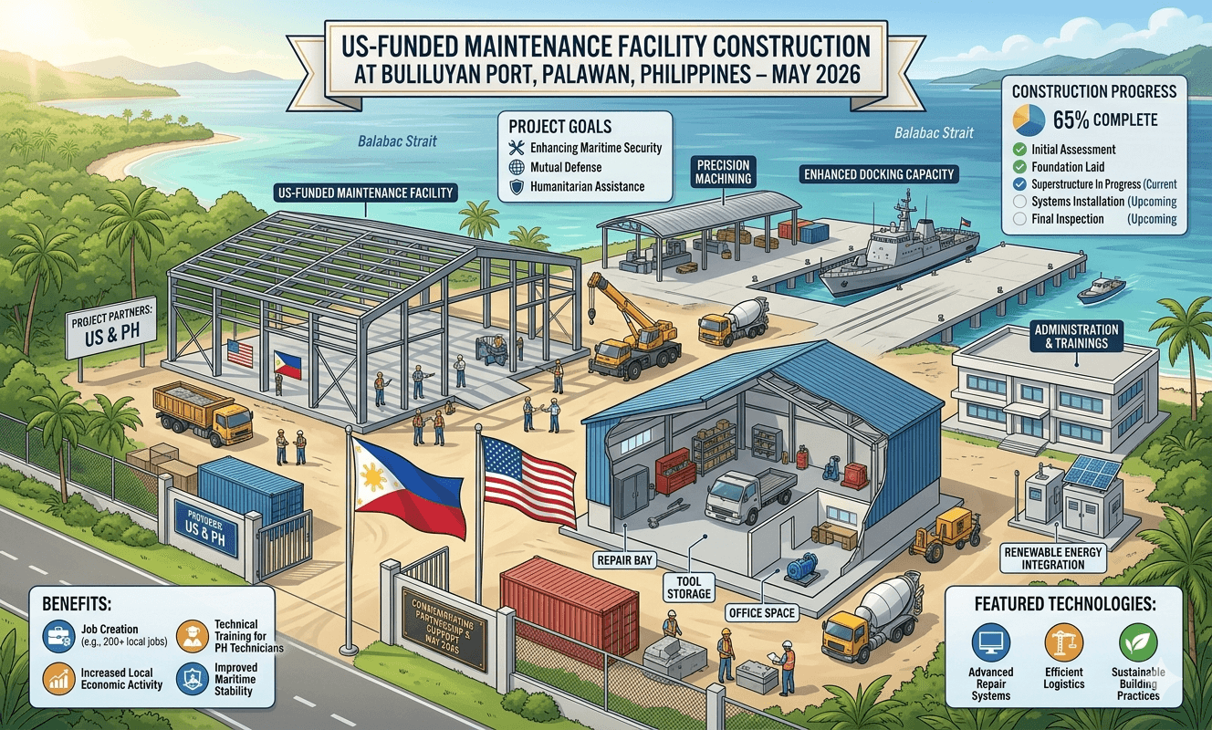 US Philippines military infrastructure Palawan