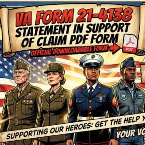VA Form 21-4138 Statement in Support of Claim PDF form