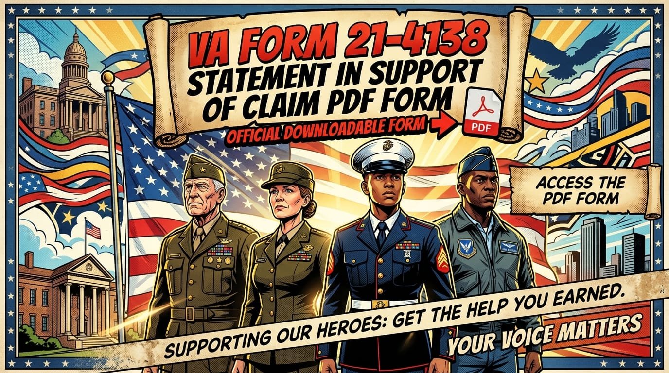 VA Form 21-4138 Statement in Support of Claim PDF form