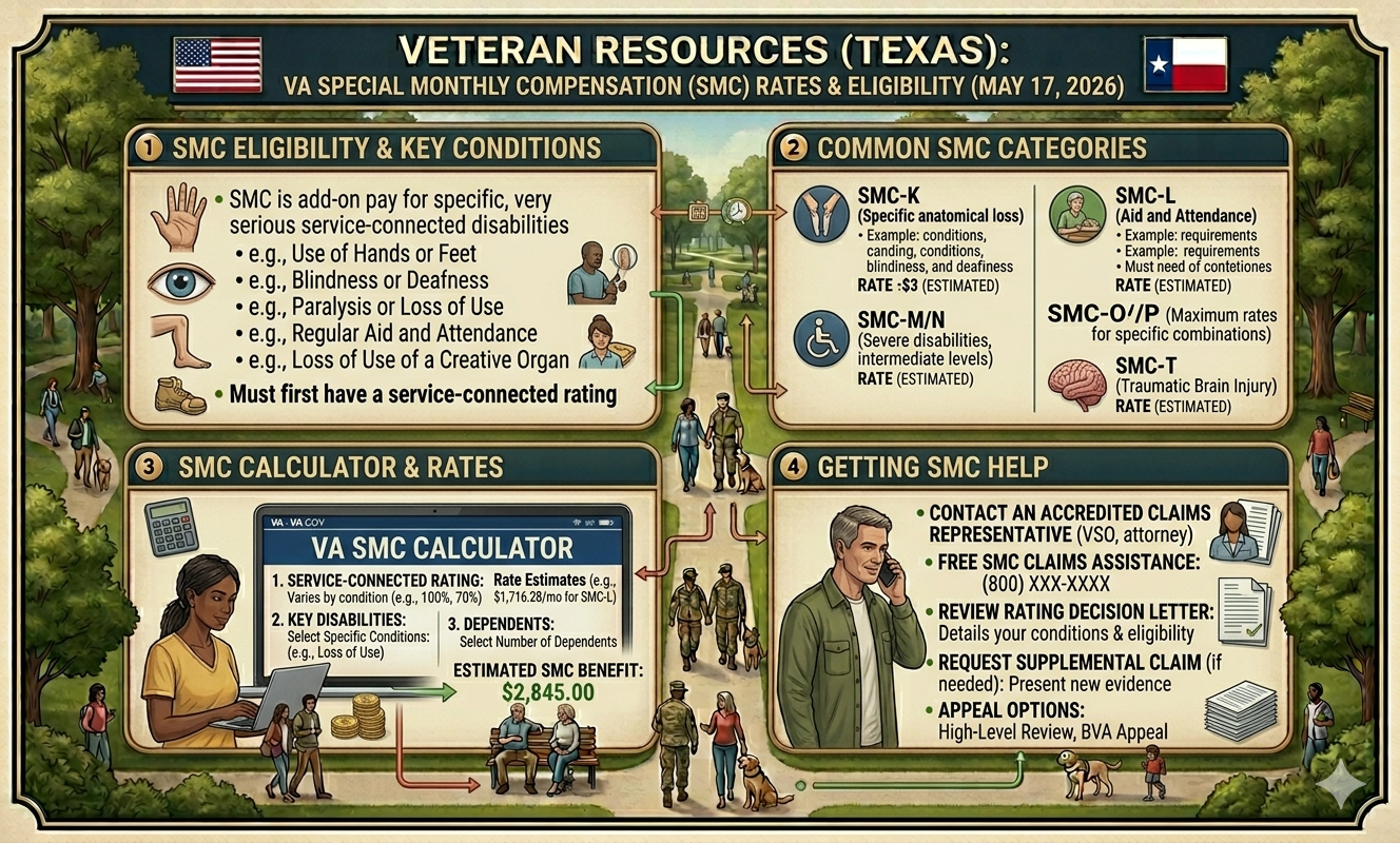 VA SMC rates 2026