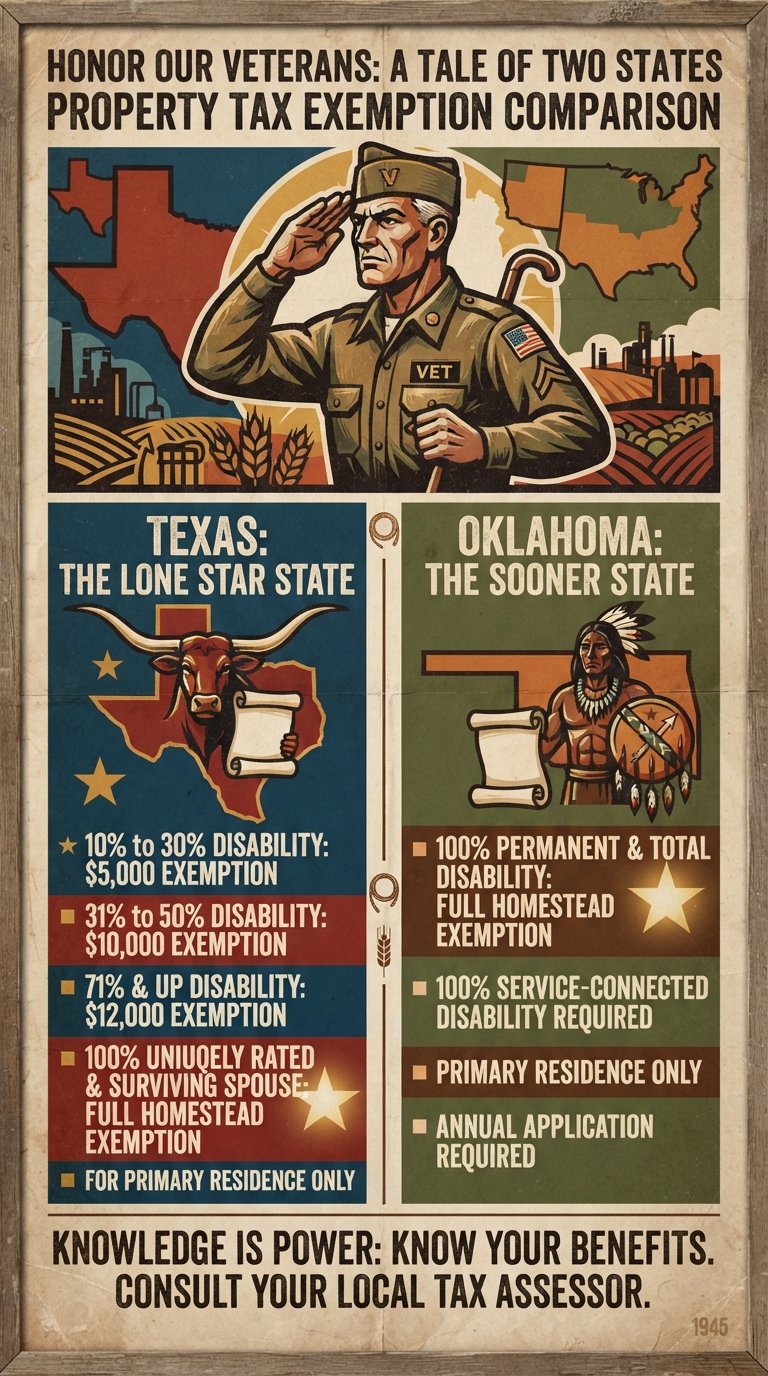 VA disability calculator 2026 Sherman TX Ada OK