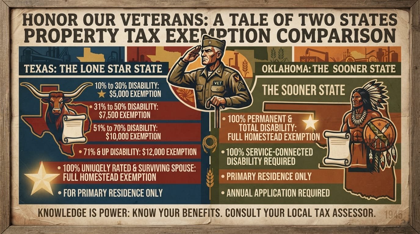 VA disability calculator 2026 Sherman TX Ada OK