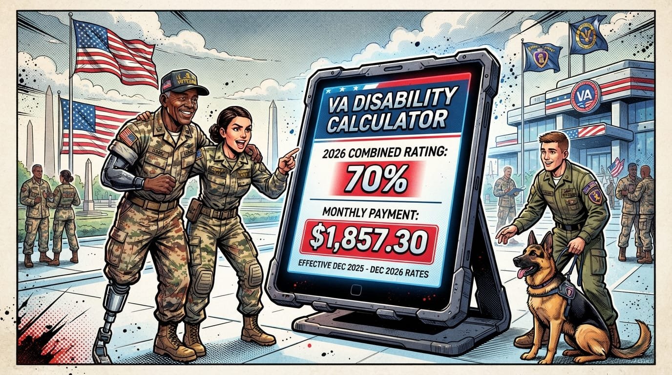 VA disability calculator El Segundo